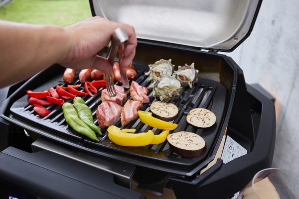 お部屋のグリルで焼く野菜と肉